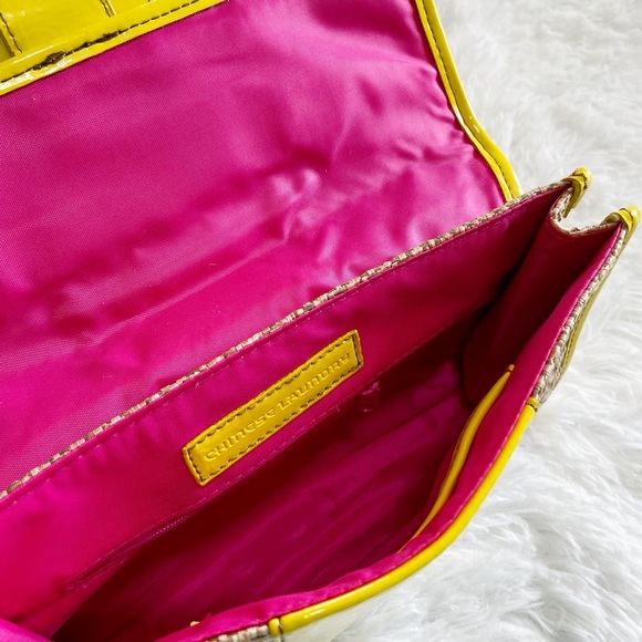 Chinese Laundry Yellow & Tan Clutch NWT - Picture 7 of 7